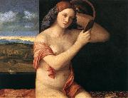 Naked Young Woman in Front of the Mirror  dtdhg BELLINI, Giovanni